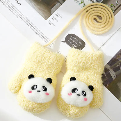 Cute Cartoon Baby Winter Finger Gloves