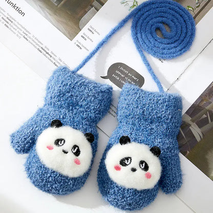 Cute Cartoon Baby Winter Finger Gloves